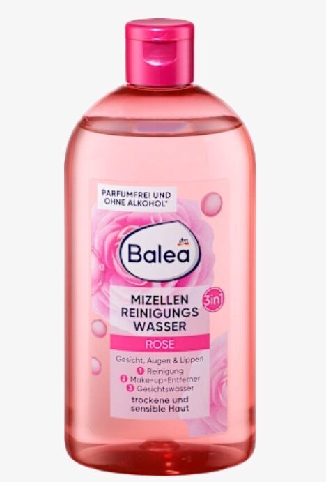 Balea micelārais ūdens ar rozi 3in1, sausai un jūtīgai ādai, 400 ml
